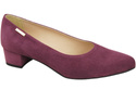 Pohodlné dámské boty Maroon Natural Suede Leather 220 od ElitaBut