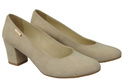 Dámská obuv Beige Natural Suede Leather 125 ElitaBut