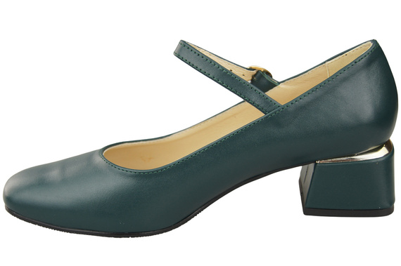 Dámské lodičky s páskem Malachite přírodní kůže 202 ElitaBut