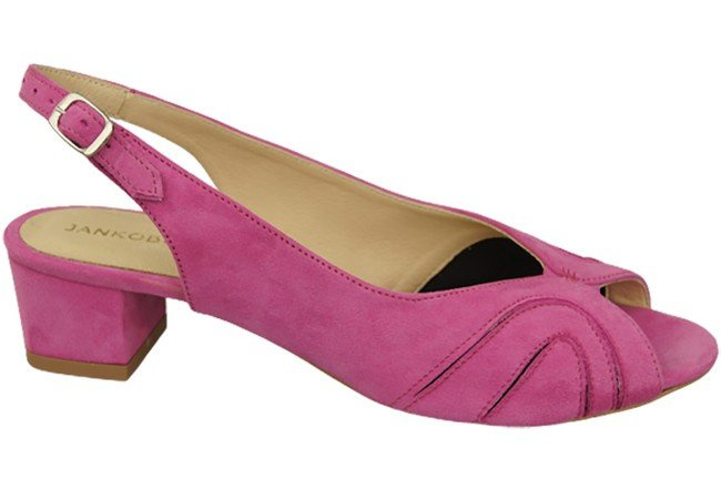 Dámská obuv Sandály semišová kůže Fuchsia 991 ElitaBut