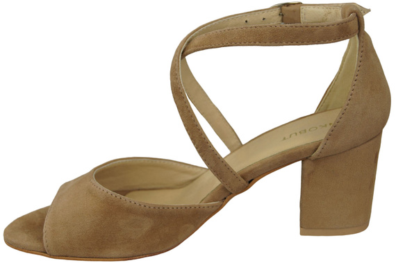 Dámská obuv Olive Leather Suede Sandals 111 ElitaBut
