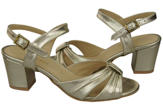 Dámská obuv Zlaté sandály Přírodní kůže 168 ElitaBut