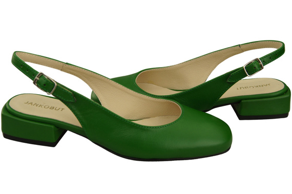 Dámské sandály na plochém podpatku z přírodní kůže 206 ElitaBut