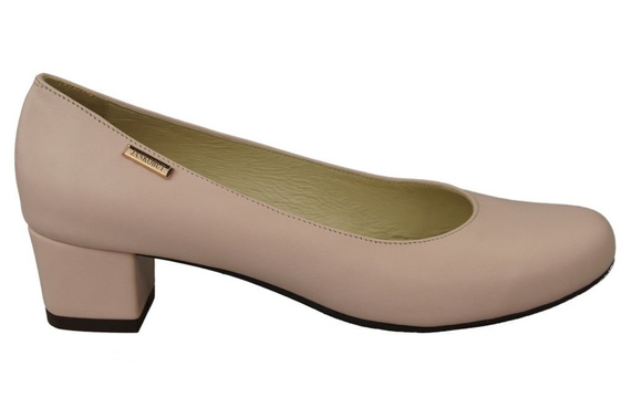 Dámské lodičky z přírodní kůže 116 Powder Pink ElitaBut