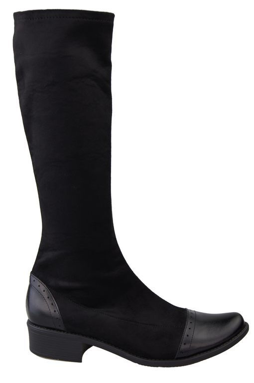 Obuv Dámské kozačky kozačky se zipem Stretch back 477 ElitaBut