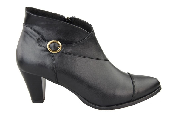 Obuv Dámské zimní boty z přírodní kůže Černá 100 Z ElitaBut