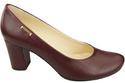Dámské boty Classic Maroon Natural Leather Almond Nose pumps 201 ElitaBut