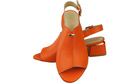Dámská obuv Sandály Orange gold buckle Natural leather 198 ElitaBut