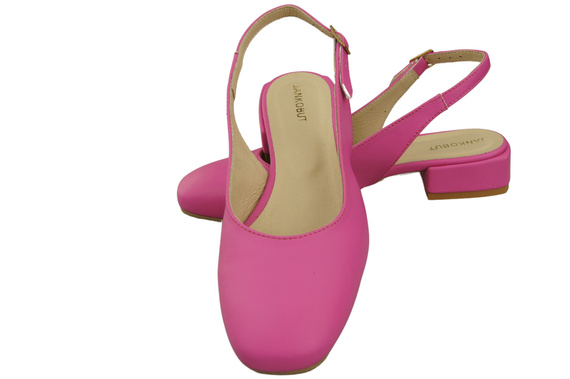 Dámská obuv Sandály Fuchsie Plochý podpatek Přírodní kůže 206 ElitaBut