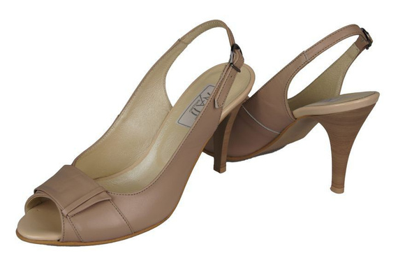 Dámská obuv Sandály z přírodní kůže Cappuccino Lico 780 ElitaBut