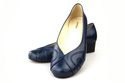 Dámská obuv Dámské lodičky z přírodní kůže Navy blue 786 ElitaBut