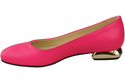 Dámské lodičky Dámské lodičky neonově růžové s ozdobným podpatkem Přírodní kůže 209 ElitaBut