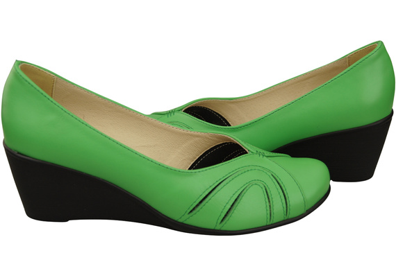 Lime Dámské lodičky se šněrováním z přírodní kůže 828 ElitaBut