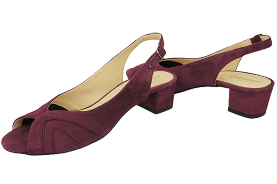 Dámská obuv Sandály ze semišové kůže Maroon 991 ElitaBut