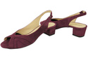 Dámská obuv Sandály ze semišové kůže Maroon 991 ElitaBut