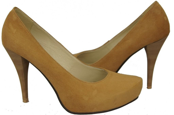 Dámská obuv Červená semišová přírodní kůže 644 ElitaBut