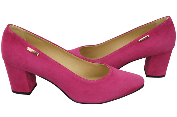 Dámská obuv Purple Natural Leather Suede pumps 106 ElitaBut