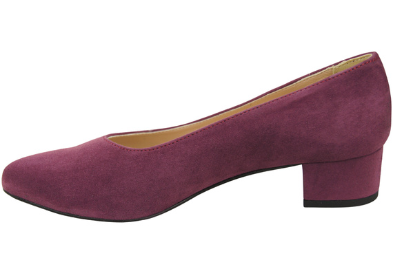 Pohodlné dámské boty Maroon Natural Suede Leather 220 od ElitaBut