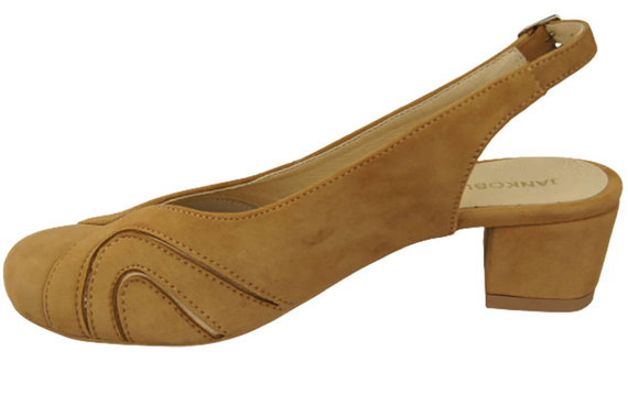 Dámská obuv Přírodní semišové sandály Červená 842 Z ElitaBut