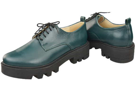 Dámská obuv Šněrovací obuv Malachite kůže Natural 180 ElitaBut