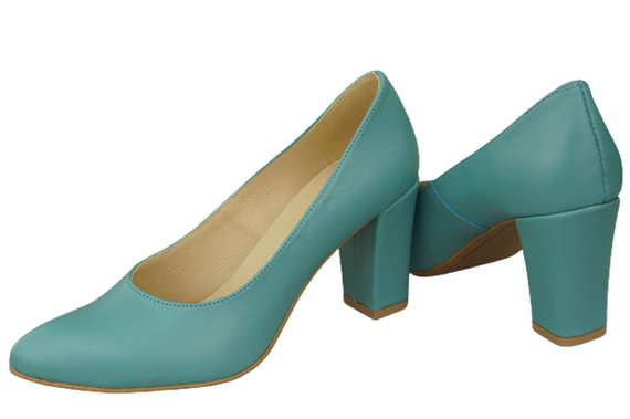 Dámská obuv Tyrkysové lodičky Přírodní kůže 170 ElitaBut