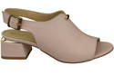 Dámská obuv Sandály Powder pink gold buckle Přírodní kůže 198 ElitaBut