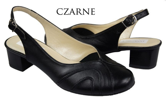 Dámská obuv Přírodní kůže Sandály Black 842 ElitaBut