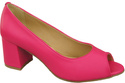 Dámská obuv PEEP TOE Neon Pink Přírodní kůže s potaženým podpatkem 192 ElitaBut