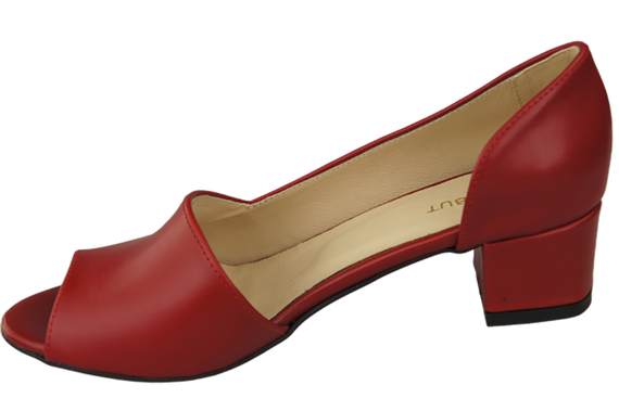 Dámská obuv Sandály Červená přírodní kůže 147 ElitaBut