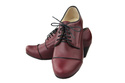 Dámská obuv šněrovací přírodní kůže Maroon 956 ElitaBut