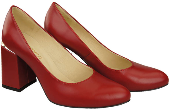 Dámská obuv Červená přírodní kůže 179 ElitaBut