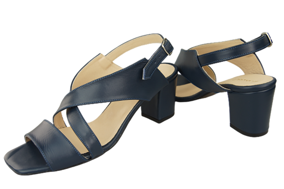 Dámská obuv Sandály Navy blue Natural leather 149 ElitaBut