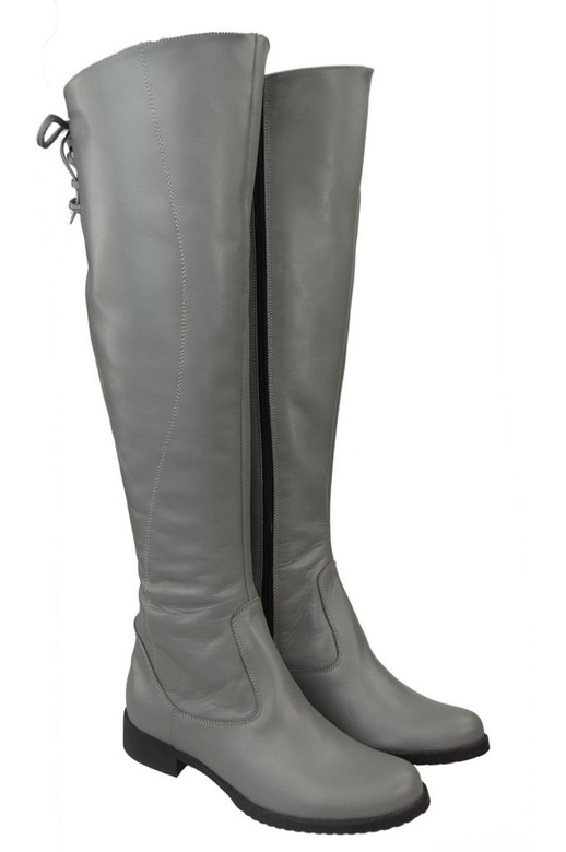 Dámské boty Ash white Musketeers svršky nad kolena Natural leather 121 ElitaBut