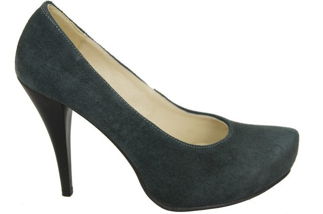 Dámská obuv Dámské lodičky Graphite Suede Natural Leather 644 ElitaBut