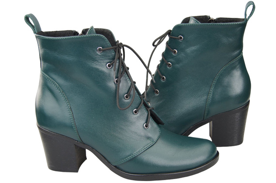 Obuv Dámské šněrovací boty Malachite Winter Natural Leather 188 Z ElitaBut
