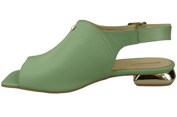 Pohodlná dámská obuv Sandály Mint Flat Gold Heel Natural Leather 207 ElitaBut