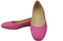 Dámská plochá obuv Fuchsiové lodičky Ozdobný podpatek Přírodní kůže 209 ElitaBut