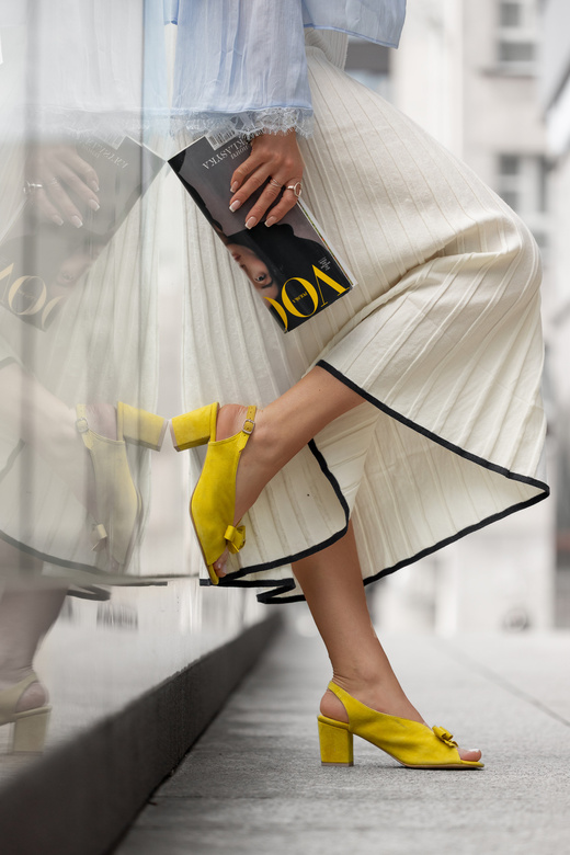 Dámská obuv Lemon Kožené semišové sandály 148 ElitaBut