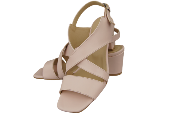 Dámská obuv Sandály Powder Pink Natural Leather 149 ElitaBut
