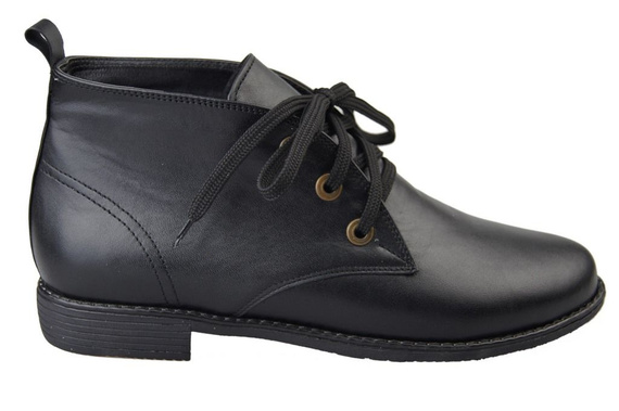 Dámská obuv Zateplené boty z přírodní kůže Černá 979 Z Elitabut