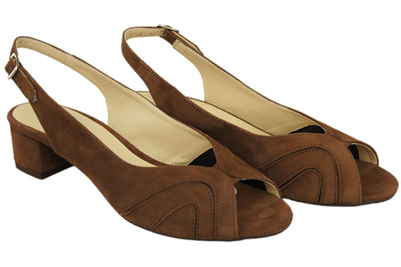 Dámská obuv Sandály semišové hnědé 991 ElitaBut