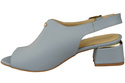 Dámská obuv Sandály Light Blue Gold Buckle Natural Leather 198 ElitaBut