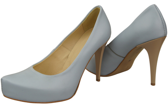 Dámská obuv Light Blue Stiletto pumps Přírodní kůže 205 ElitaBut