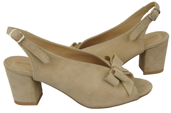 Dámská obuv Sandály Béžová přírodní kůže Semiš 148 ElitaBut