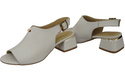 Dámská obuv Sandály White gold buckle Přírodní kůže 198 ElitaBut
