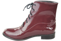 Dámská obuv Boty Maroon Lakované jaro/podzim přírodní kůže 155 L ElitaBut