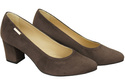 Dámská obuv Chocolate Natural Leather Suede pumps 106 ElitaBut