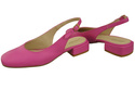 Dámská obuv Sandály Fuchsie Plochý podpatek Přírodní kůže 206 ElitaBut