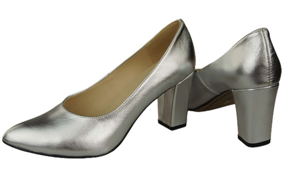 Dámská obuv Silver Natural Leather pumps 170 ElitaBut
