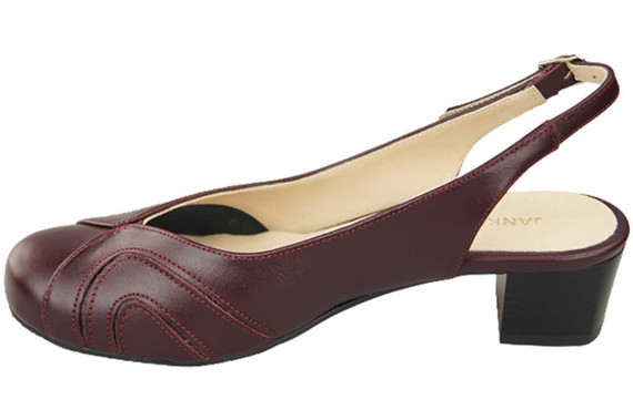 Dámská obuv Přírodní kůže Sandály Maroon 842 ElitaBut